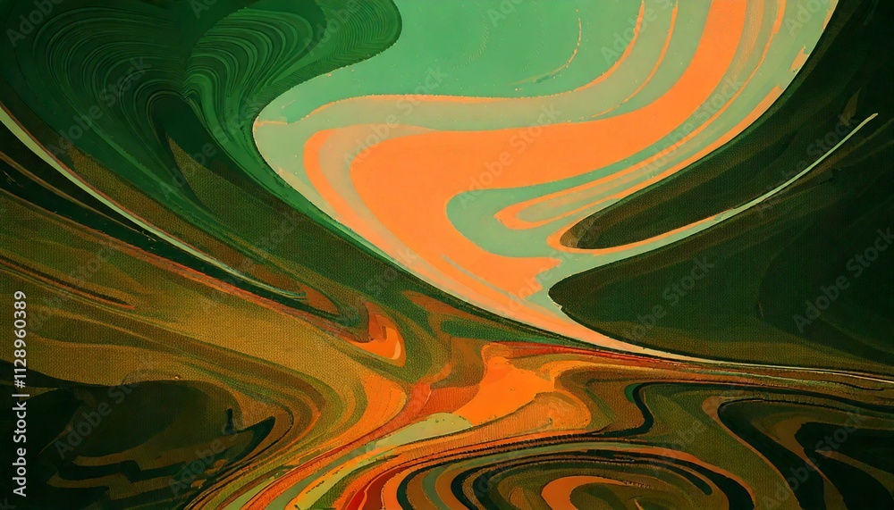 Canvas Prints abstract background with colorful vibrant watercolor waves art design