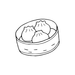 Asian food coloring pages