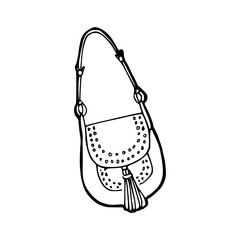 cartoon of hand bag coloring pages