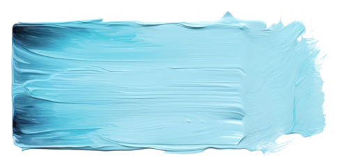 PNG Light blue flat paint brush stroke rectangle turquoise