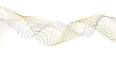 Abstract colorful soft flowing line design wave white background vector illustration.