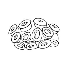 a drawing of a coral coloring page