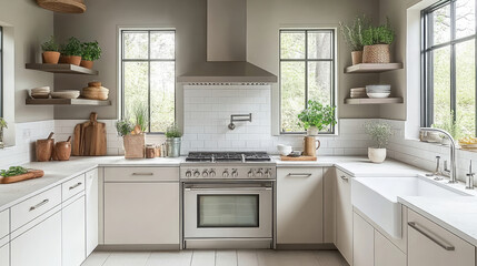 Fototapeta premium Modern kitchen interior design