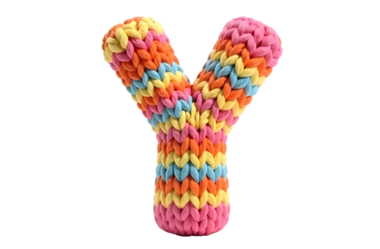 Colorful chew toy shaped like a Y for dogs and pets, perfect for playtime and bonding
