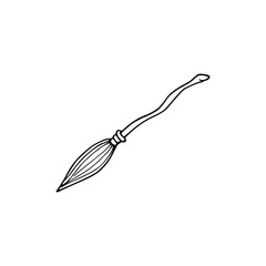 illustration of a witch broom