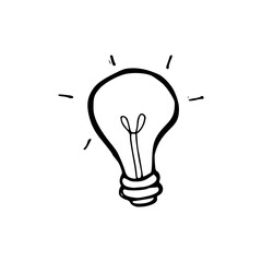 light bulb isolated on white