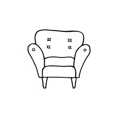 illustration of a sofa coloring pages