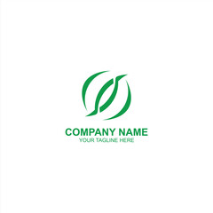 company logo o initial icon with creative vector illustration