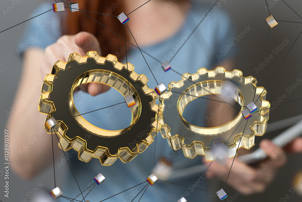 Aufkleber Engineering And Design Image gears