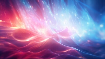 Obraz premium Abstract Wavy Lines In Pink And Blue Hues