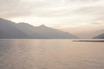 lake in the morning