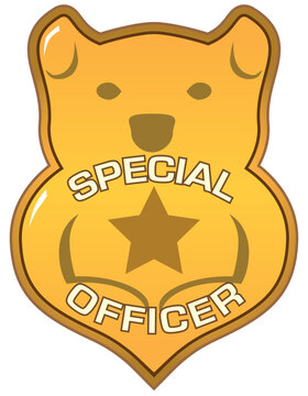 Canine Police Badge
