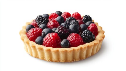 French Fruit Tart With Copy Space 
