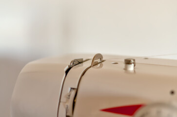 Sewing machine close up