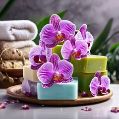 spa still life with orchid