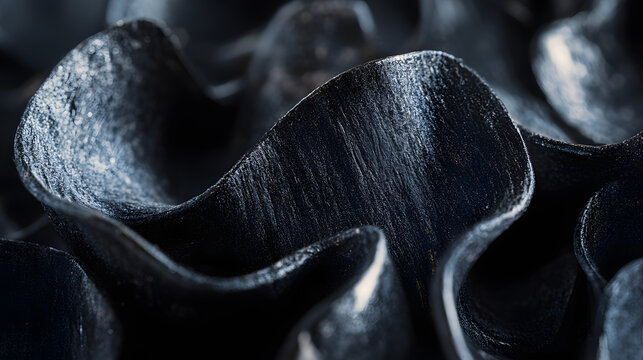 A candid studio shot of textured salt-and-pepper curls illuminated by soft lighting.