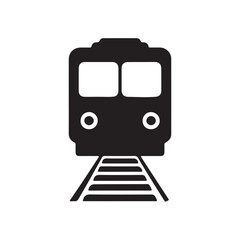 Fototapeta premium train icon front view vector illustration