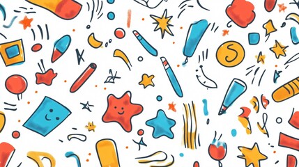 Professional Hand Drawn Doodle Elements Motion Effect Lines Usage