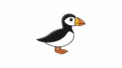 Fototapeta premium illustration of a cartoon duck