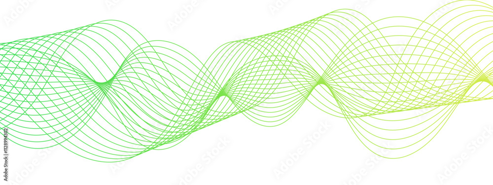 Poster Abstract colorful Blue glowing frequency sound wave with curved lines. Curved wavy lines tech futuristic motion. Geometric technology and frequency gradient lines. Dynamic gradient flowing wave