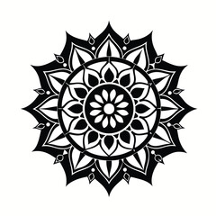 Beautiful hand-drawn mandala design in golden tones ideal for bohemian, luxury, and artistic vector