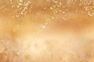 Abstract gold and beige textured background with sparkles and bokeh.