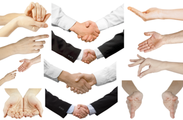 collection isolated hand on the png backgrounds