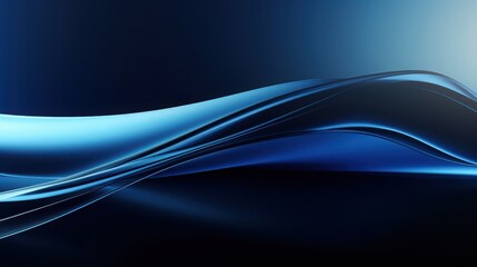 Fototapeta premium Abstract Blue Wave Design Background Image