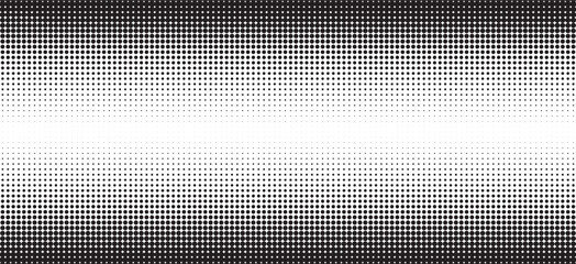Halftone gradient texture vector illustration - dotted polka dot background with grunge overlay.