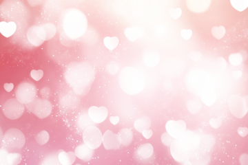 PNG Pink pastel background with hearts and bokeh lights pink valentine's outdoors.