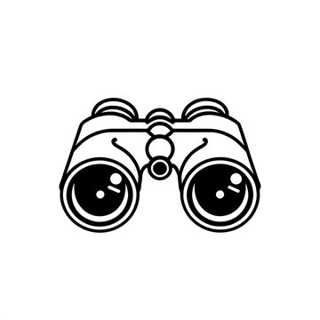 recommend clip art: Binoculars Icon: A simple, clean line art illustration of binoculars, perfect for travel, adventure, or exploration themes. 