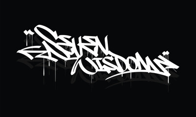 SEVEN WISDOM graffiti tag style design