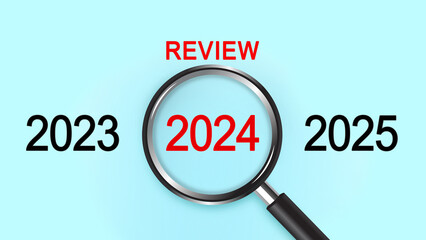 2024 year review, Concept words 2024 review. 2024 RECAP