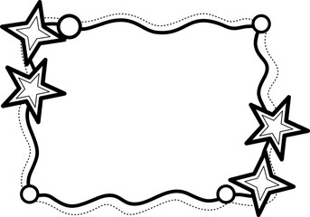 Doodle flame for message illustration by hand drawn.