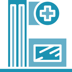 Fototapeta premium Hospital Building Icon