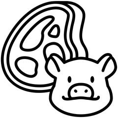 Pig Meat Line icon