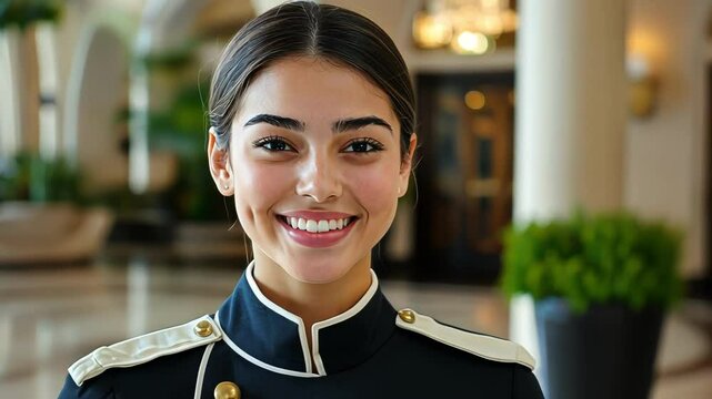 Friendly Hotel Concierge Smiling