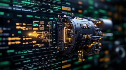 Futuristic AI Powered Social Media Advertising Dashboard with Glowing Insights and Analytics