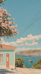 wallpaper of Valparaiso colorful hillside hous