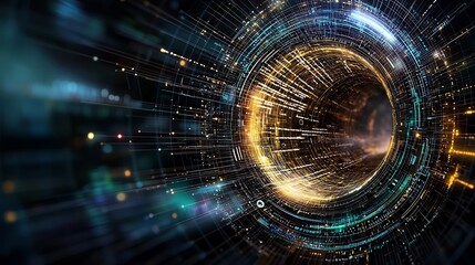 Futuristic Online Learning Platform with Glowing AI Driven Analytics and Interactive Tools