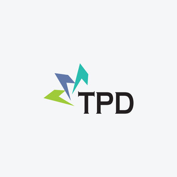TPD letter logo design on white background. Creative  modern TPD letter logo design. Vector design.