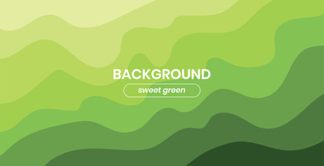 Abstract landscape natural green background layout, with wavy abstract liquid background, liquid effect. Modern design template for poster, advertising banner, brochure, flyer, cover, website.