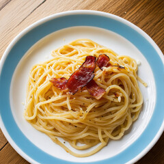 A plate of Classic Spaghetti Carbonara - A Taste of Italy
