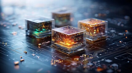 Innovative E commerce Blockchain Powered Payment Interface with Pastel Background and Digital Wallets