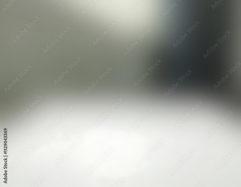 Poster a white table top is selectively focused while its surrounding blurred abstract background adds visu