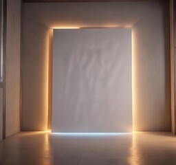 Intense beam of light illuminates a blank canvas , illumination, beam