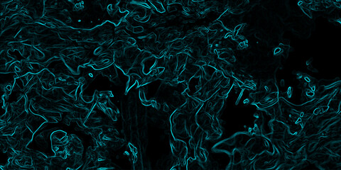 Blue and green swirl of water with a dark background. Featuring vibrant ink effects and beautiful color transitions. Elegant Abstract Waves of Flowing Smoke. Blue Teal Smoke Swirls Cinematic