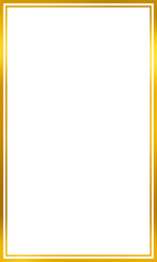 Gold rectangle border frame. certificate template. Luxury gold frame