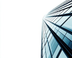 Obraz premium Detailed office blueprint, minimalist skyscraper concept, urban architecture with geometric elegance, technical drawing style, grayscale tones