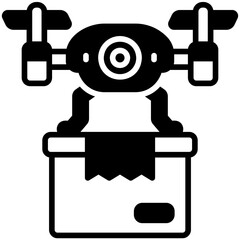 drone Black Fill Icon